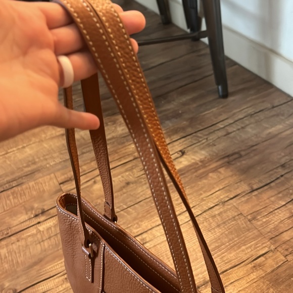 Dooney & Bourke Pebble Grain Lexington Small Leather Shopper, caramel - Picture 6 of 10